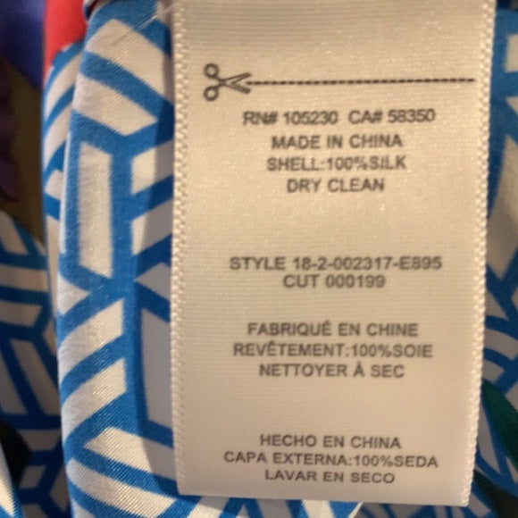 NWT Equipment Silk Dian Dress in Brilliant Blue