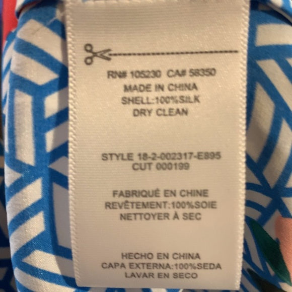 NWT Equipment Silk Dian Dress in Brilliant Blue
