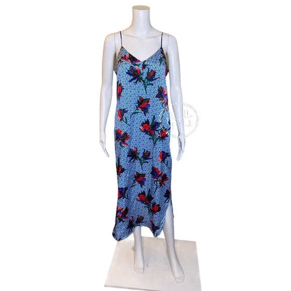 NWT Equipment Silk Dian Dress in Brilliant Blue