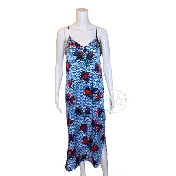 NWT Equipment Silk Dian Dress in Brilliant Blue