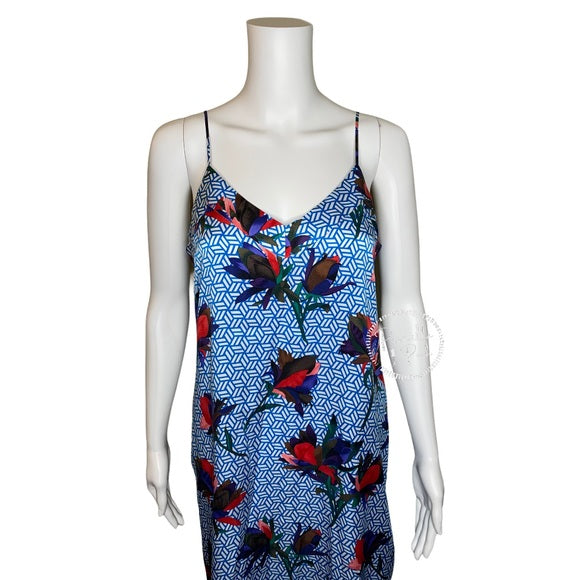 NWT Equipment Silk Dian Dress in Brilliant Blue