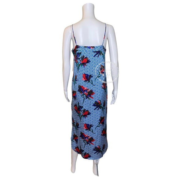 NWT Equipment Silk Dian Dress in Brilliant Blue