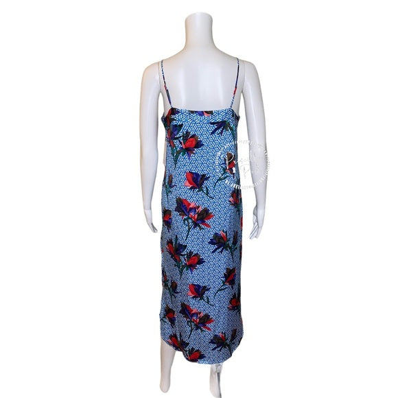 NWT Equipment Silk Dian Dress in Brilliant Blue