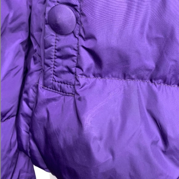 Moncler 'Amaryllis' Bell Sleeve Down Jacket Purple