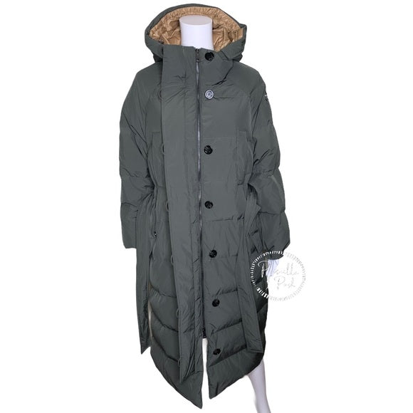 Moncler Neba Giubbotto Long Down Parka Olive Green