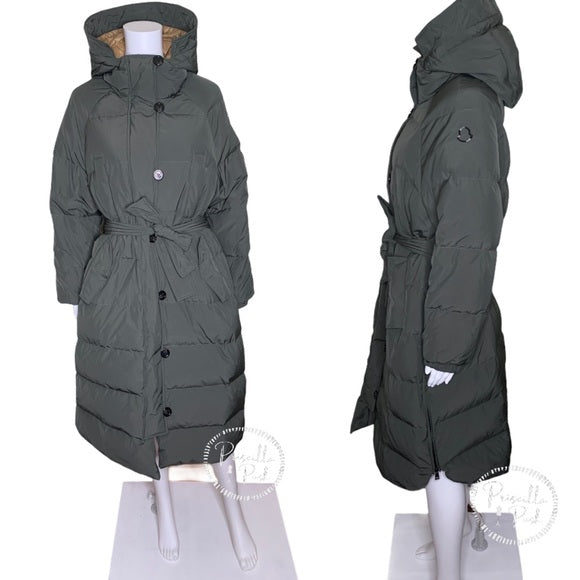 Moncler Neba Giubbotto Long Down Parka Olive Green