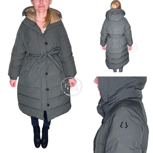 Moncler Neba Giubbotto Long Down Parka Olive Green