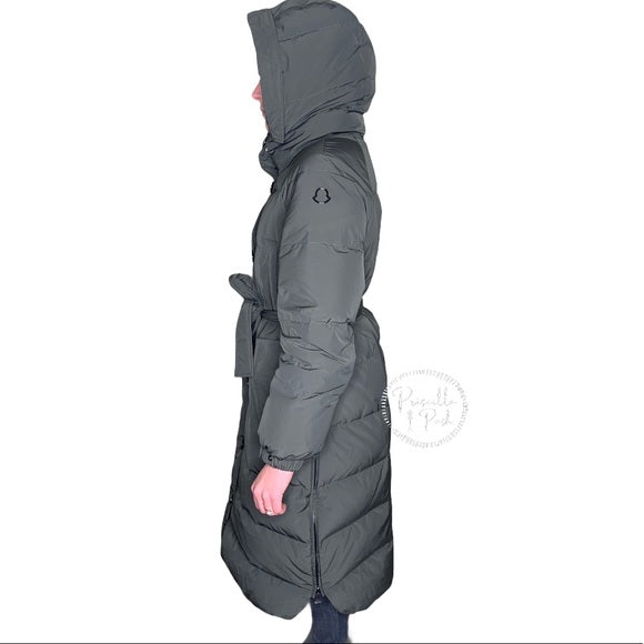 Moncler Neba Giubbotto Long Down Parka Olive Green