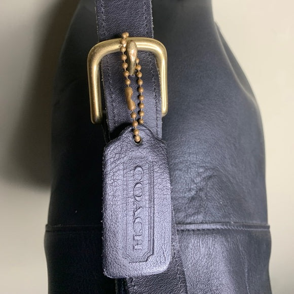 Vintage Black Coach Bucket Backpack Sling-pack