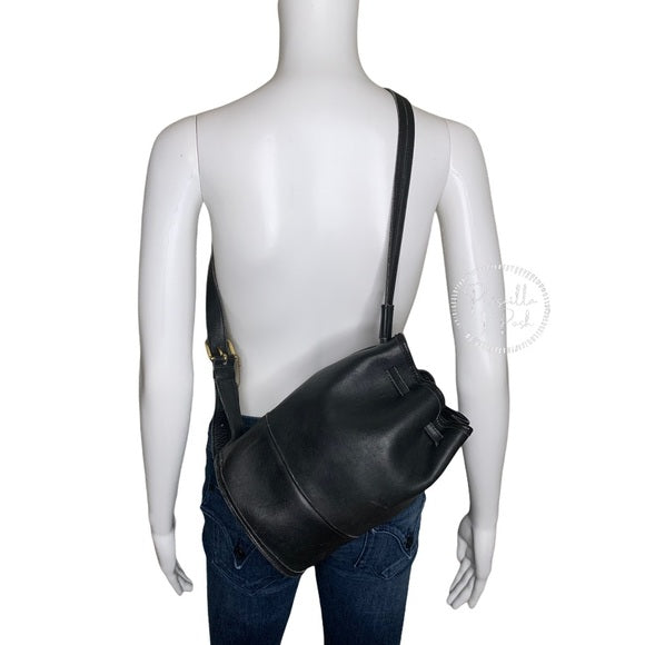 Vintage Black Coach Bucket Backpack Sling-pack