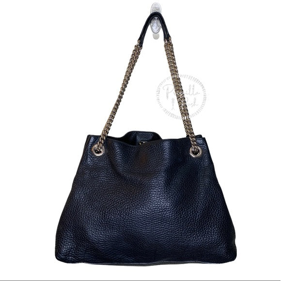 GUCCI Soho Leather Shoulder Bag 308982 Gold Chain