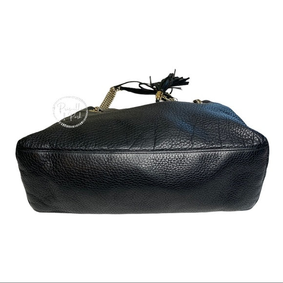 GUCCI Soho Leather Shoulder Bag 308982 Gold Chain