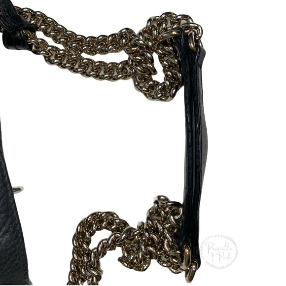 GUCCI Soho Leather Shoulder Bag 308982 Gold Chain