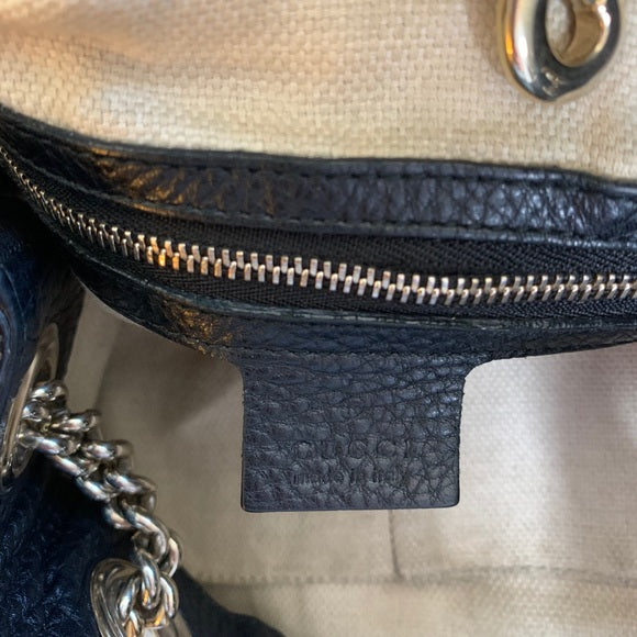 GUCCI Soho Leather Shoulder Bag 308982 Gold Chain