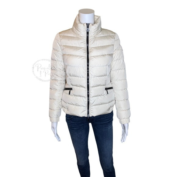 Moncler “Saby” Jacket White Puffer Down Coat