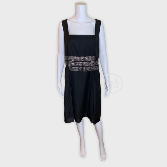 Tory Burch Crystal Embellished Belt Evening Dress