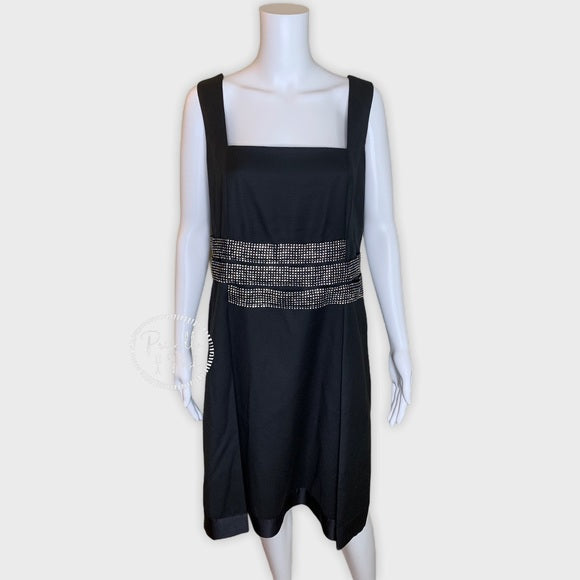 Tory Burch Crystal Embellished Belt Evening Dress