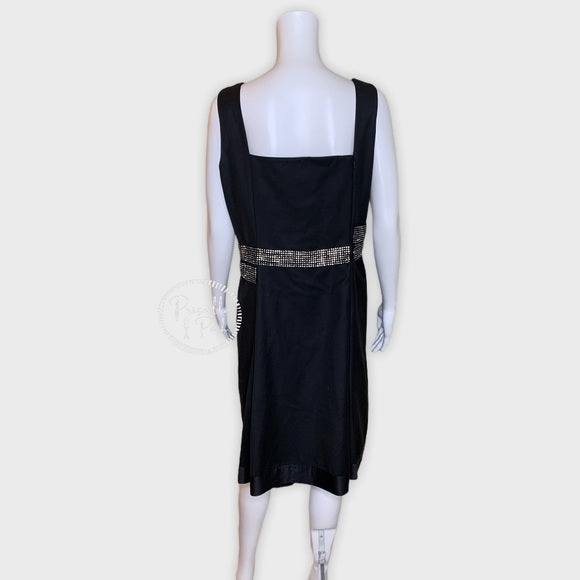 Tory Burch Crystal Embellished Belt Evening Dress