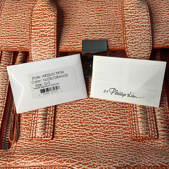 3.1 Phillip Lim Pashli Orange Leather Satchel