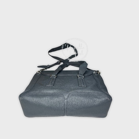 3.1 Phillip Large Grey Leather Silver Pashli Tote