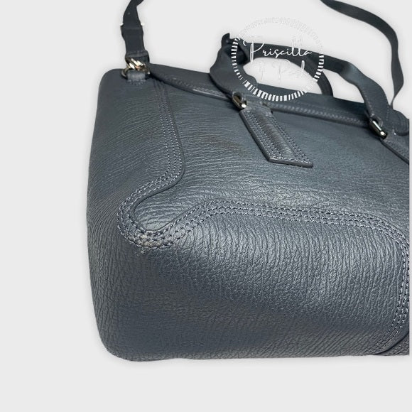 3.1 Phillip Large Grey Leather Silver Pashli Tote