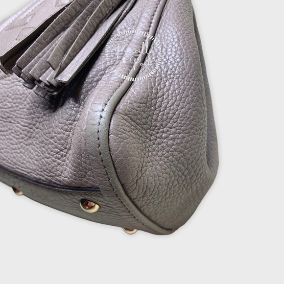 Gucci Soho Convertible Shoulder Bag Leather Taupe