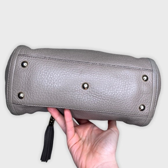 Gucci Soho Convertible Shoulder Bag Leather Taupe