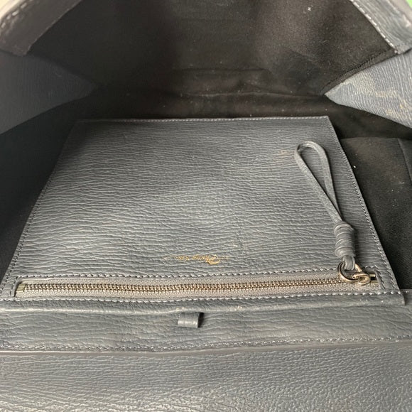 3.1 Phillip Large Grey Leather Silver Pashli Tote