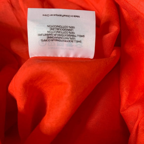NWT Tory Burch Orange Eyelet Midi Sundress 12 XL