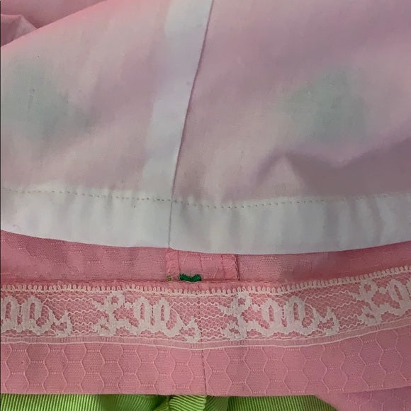 Lilly Pulitzer Pink High Neck Dress Green Bees