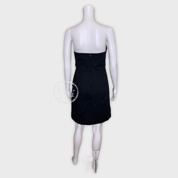 Lilly Pulitzer Black Strapless Crystal Belt Dress