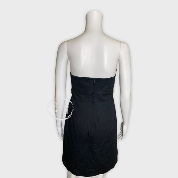 Lilly Pulitzer Black Strapless Crystal Belt Dress