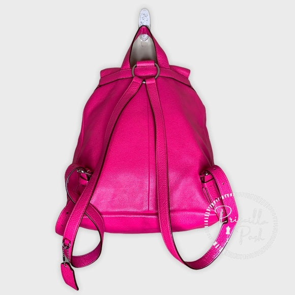 Coach Hot Pink Billie Leather Pebbled Backpack