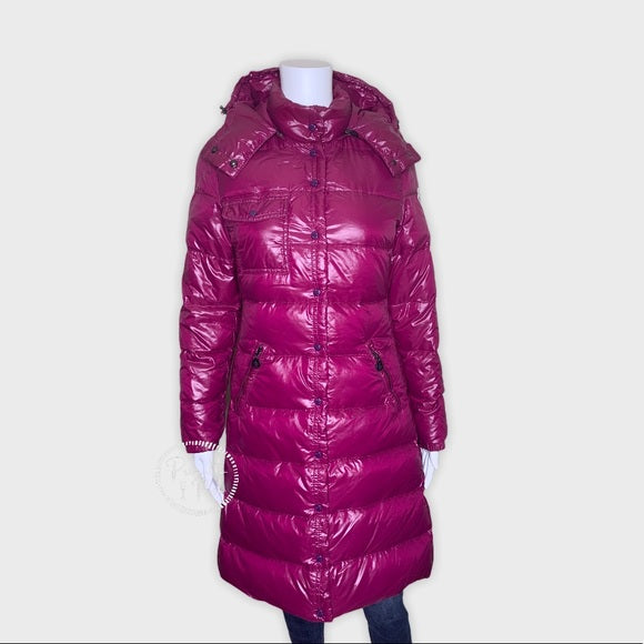 Moncler Full Length Glossy Down Puffer Jacket