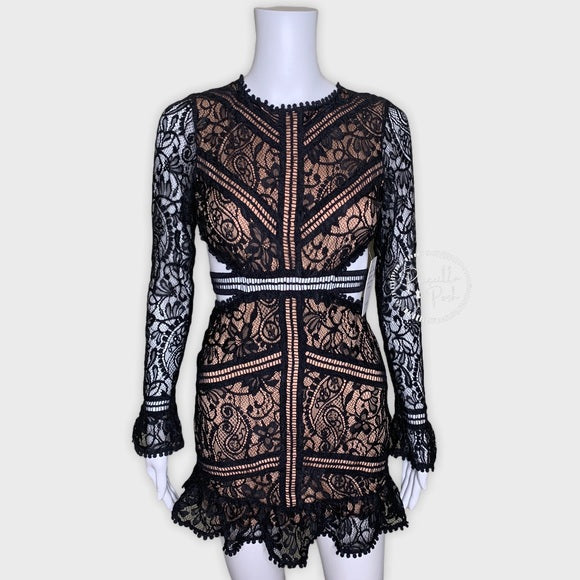 black emerie cut out dress SOLD for love and lemons emerie cutout dress in black | size small | worn once | paid $268 + shipping