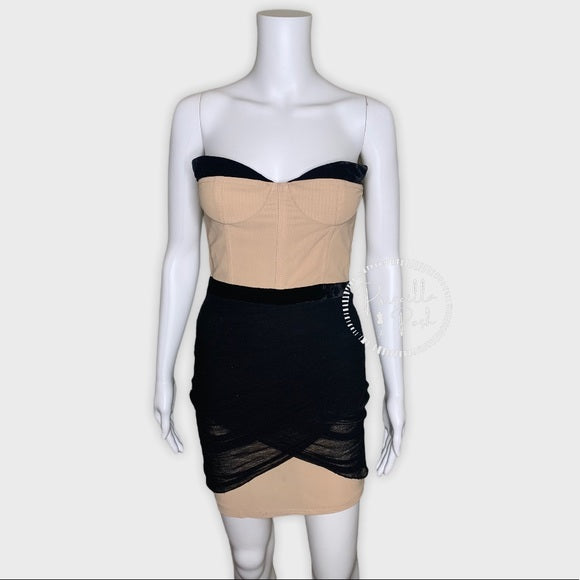 Alexander Wang Two-Tone Corset Dress