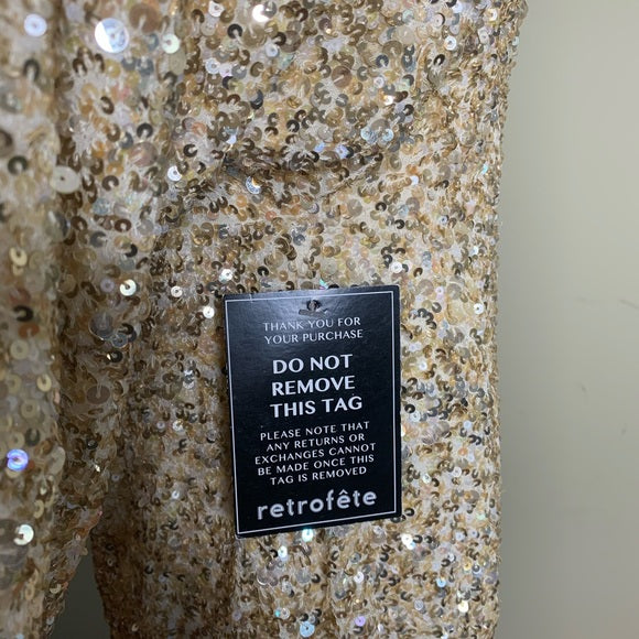 NWT RETROFÊTE Aubrielle sequined mini dress