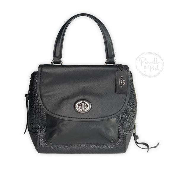 COACH Faye Backpack F30525 Convertible Bag Black