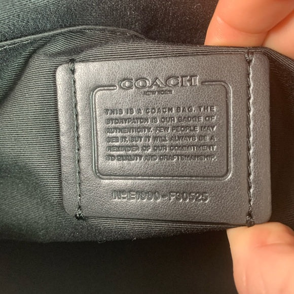 COACH Faye Backpack F30525 Convertible Bag Black