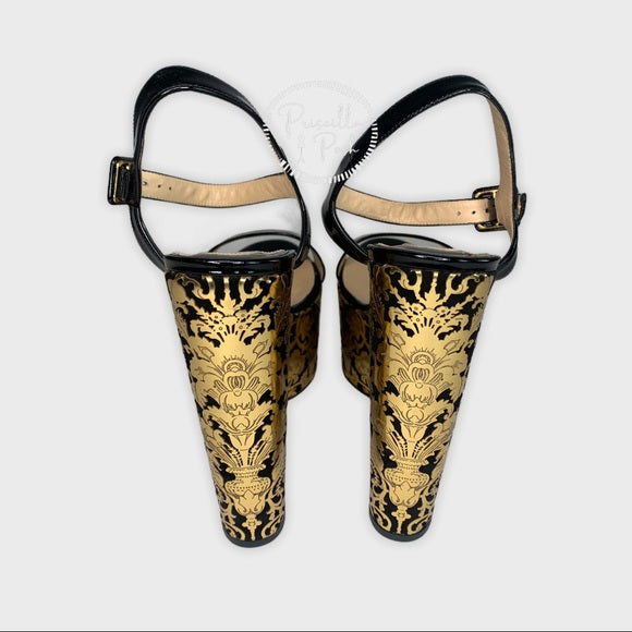 Christian Louboutin Bella Tige Floral Sandal Wedge