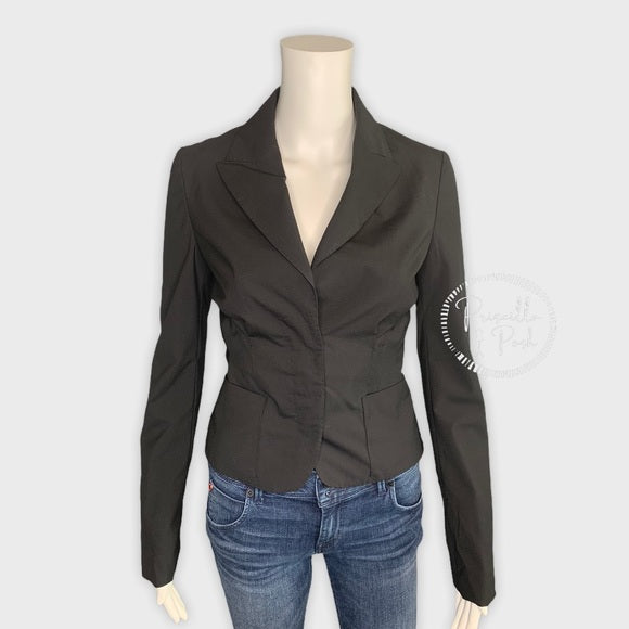 NWT Gucci Wool Cropped Blazer Black New W Tags