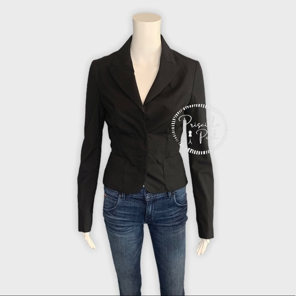 NWT Gucci Wool Cropped Blazer Black New W Tags