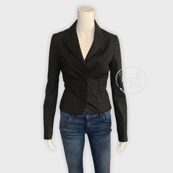 NWT Gucci Wool Cropped Blazer Black New W Tags