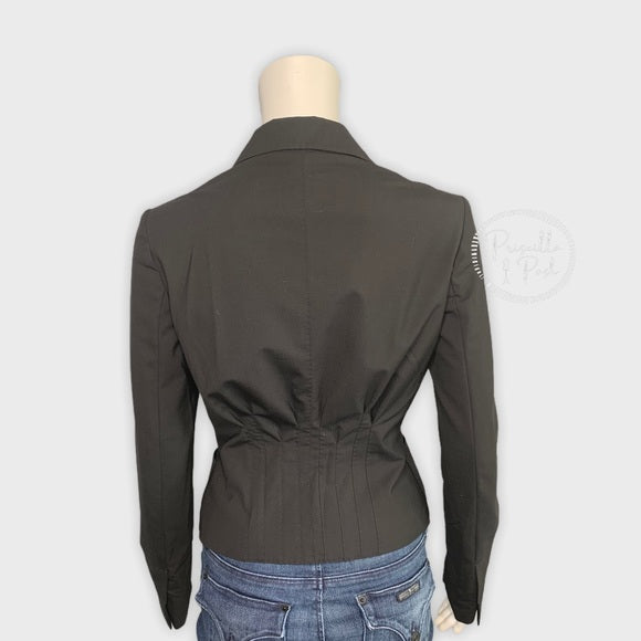 NWT Gucci Wool Cropped Blazer Black New W Tags