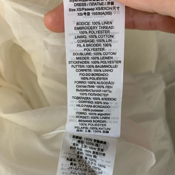 NWT Tory Burch Embroidered Peasant Maxi Dress