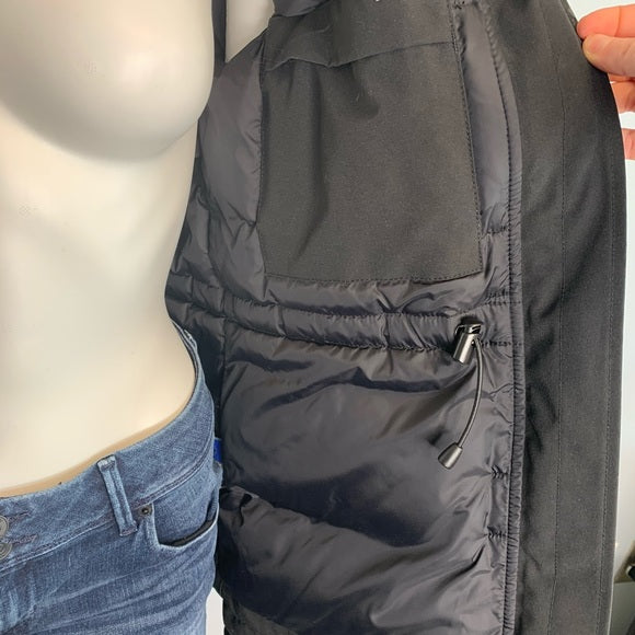 CANADA GOOSE Coyote Fur-Trim Parka Black Coat