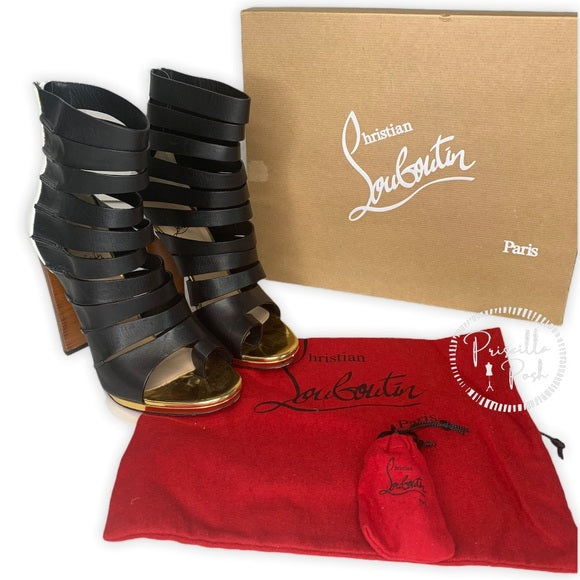 Christian Louboutin Decoupata Strappy Sole Boot