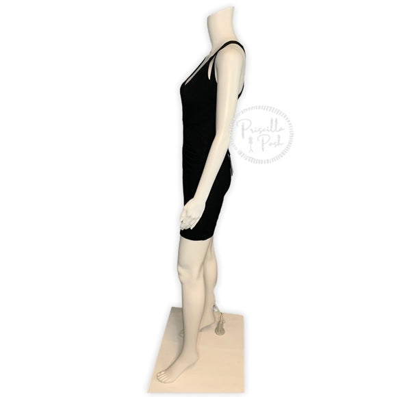NWT HERVE LEGER Black Dema Cutout Bandage Dress
