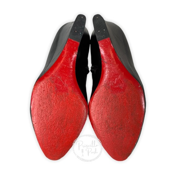 Christian Louboutin Melisa Leather Wedge Bootie