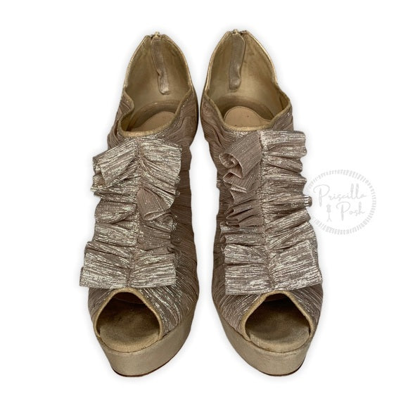 Christian Louboutin Gold Canon 140 Metallic Boots